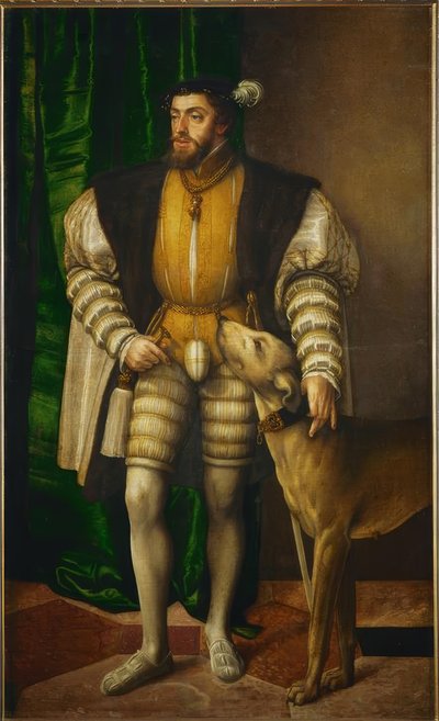 الإمبراطور كارل الخامس بصحبة أولم بواسطة جاكوب سيسينجر